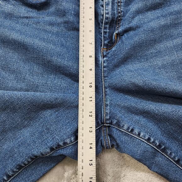 Lands End Jeans Womens 22W Blue High Rise Straight Leg Stretch Denim‎ Casual - Picture 10 of 13